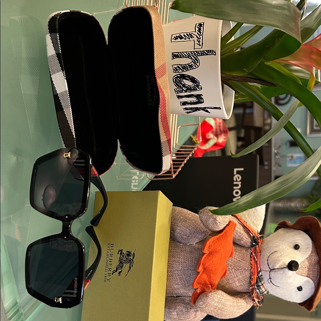 Burberry Black Check Sunglasses